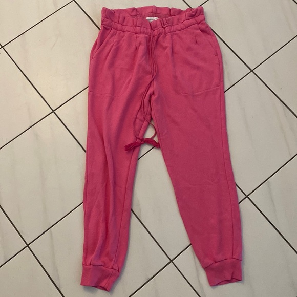 SOMETHING NAVY by Arielle Charnas Pink drawstring joggers - brand new Sz. LARGE - Picture 1 of 12
